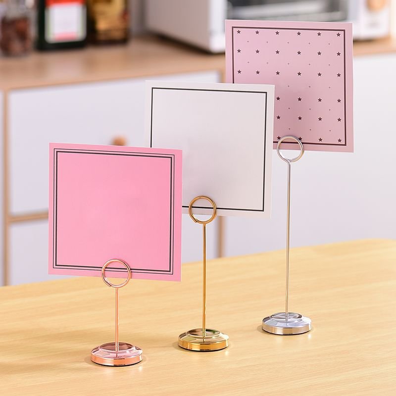 Custom Restaurant Hotel Gold Metal Mini Chair Name Card Holders Wedding Place Card Holder