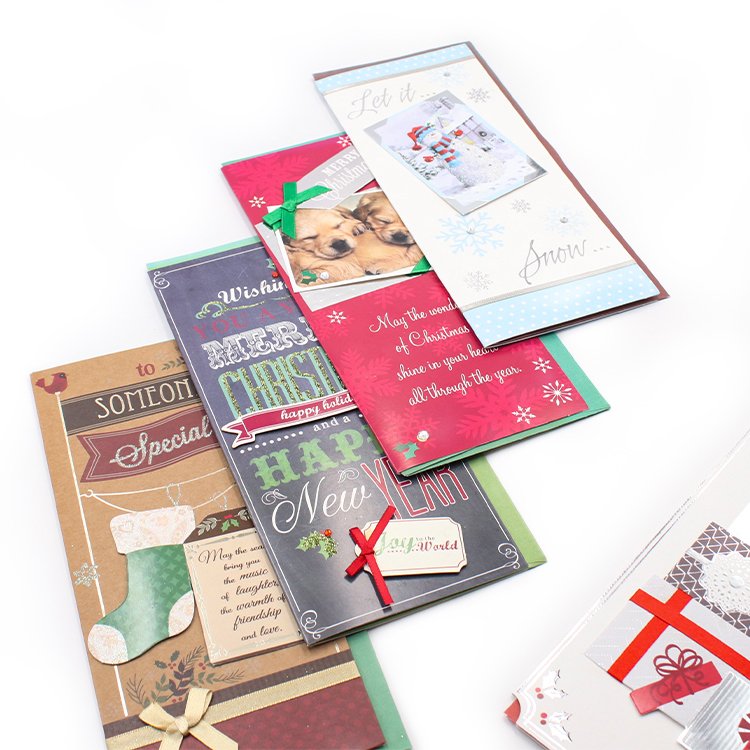 Flower Greeting Card Custom Greeting Card Box Sets Custom Greeting Cards With Envelopes Christmas Celebration
