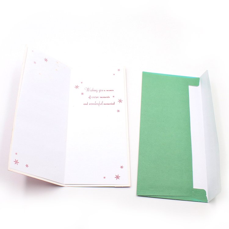 Flower Greeting Card Custom Greeting Card Box Sets Custom Greeting Cards With Envelopes Christmas Celebration