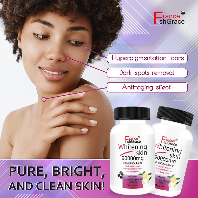 Whitening Pills Capsules Vegan Skin Bleaching Pills 5000mg Effective Skin Lightening Supplement