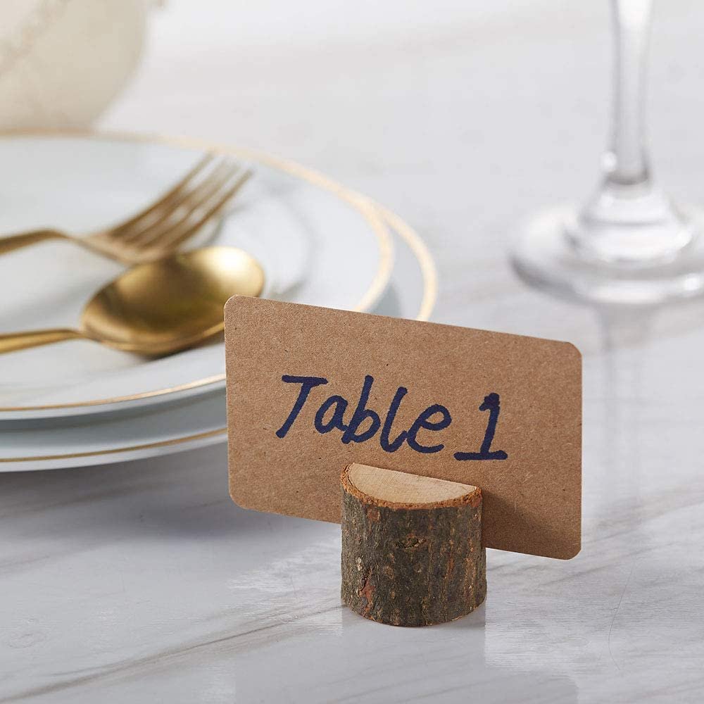 Custom handmade wooden crafts home and wedding place card holder wood