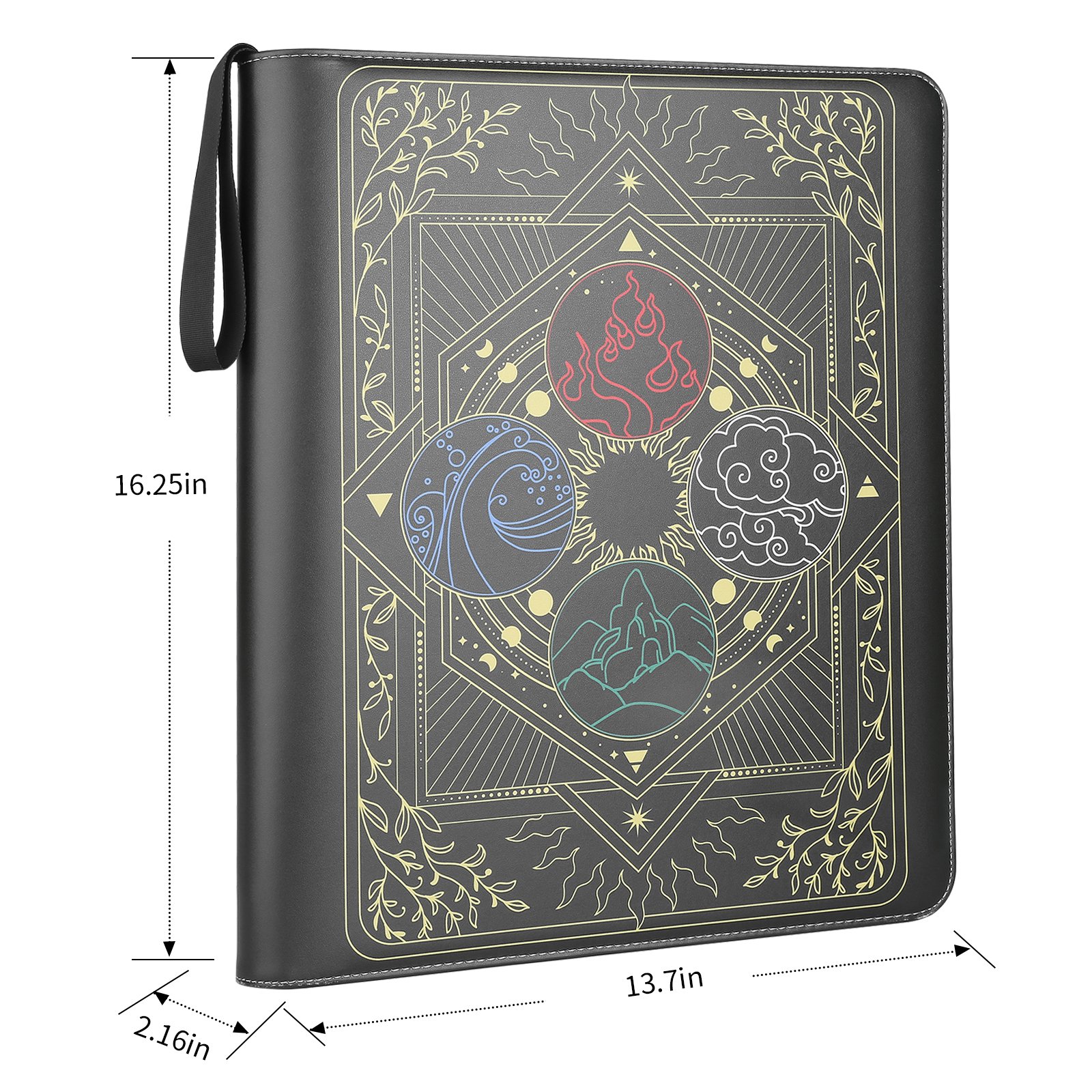 Custom 9-Pocket Binder Compatible with Trading Card, Baseball Card Sleeves Holder