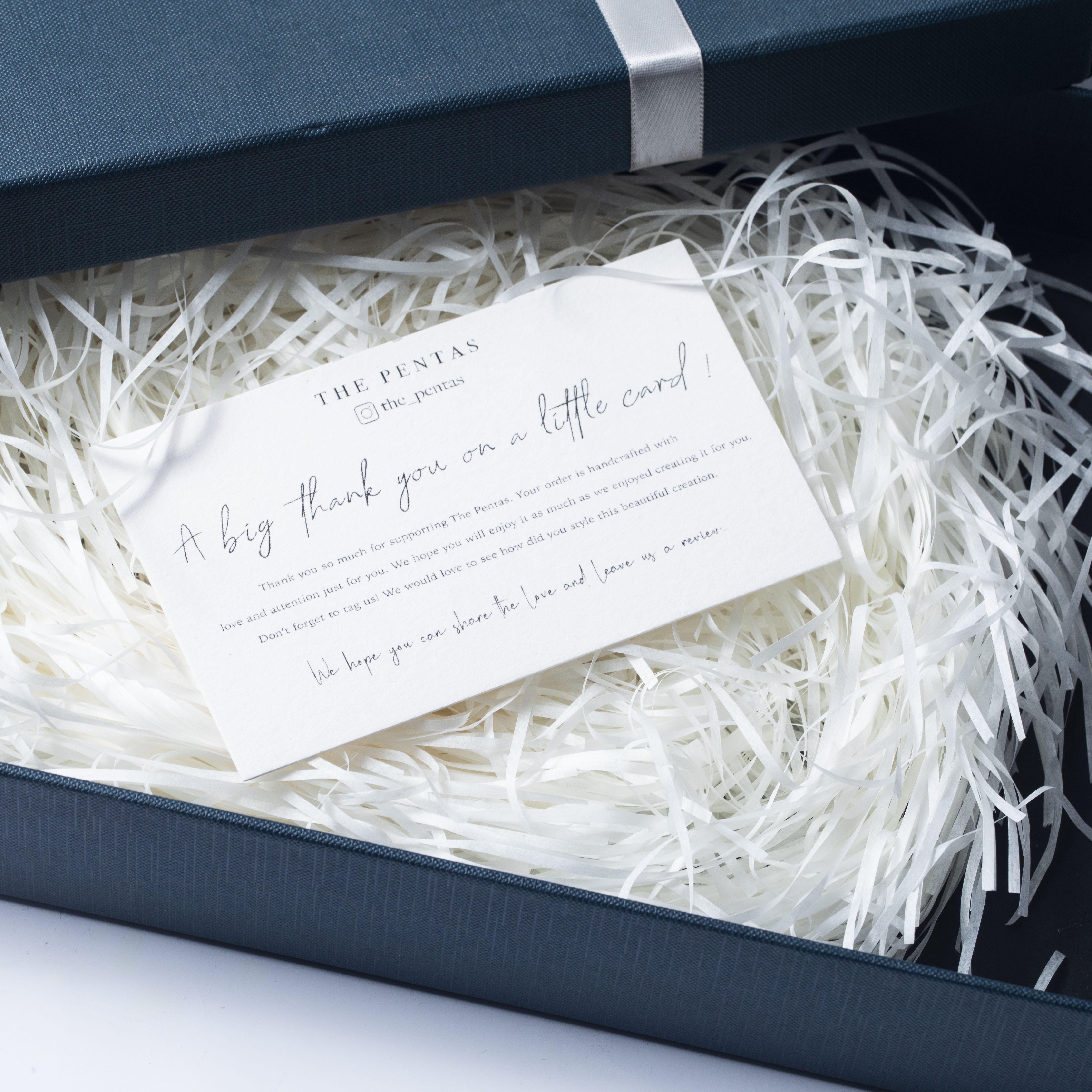 Luxury Custom 600g Thick Paper Thank You Post card With Foil Logo
