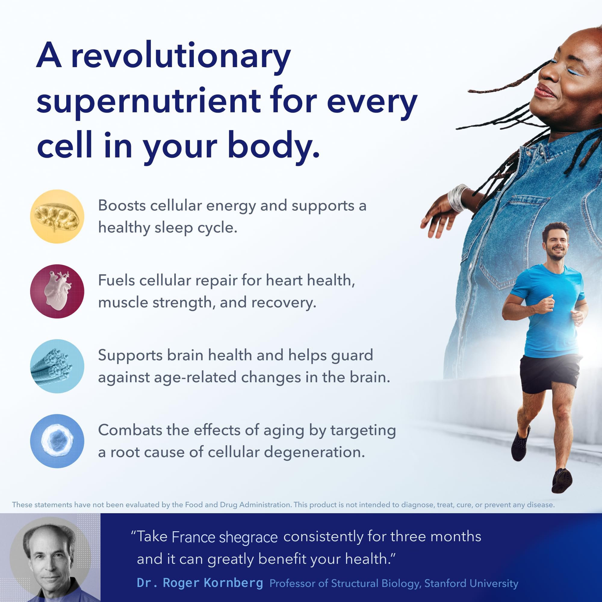 OEM NAD Supplement Anti Aging and Cell Regeneration Servings Supports Cellular Energy Brain Muscle Nicotinamide Riboside