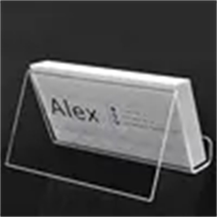 2023 Keychain and acrylic stand Desktop Plastic Name Card Organizer