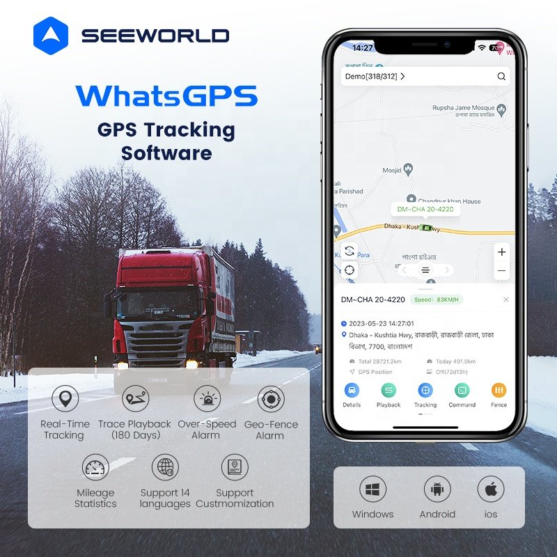IoT Agricultural GPS 4g LTE Cat M1 Car SMS Tracker Small Tracking Device for Fleet Asset Management