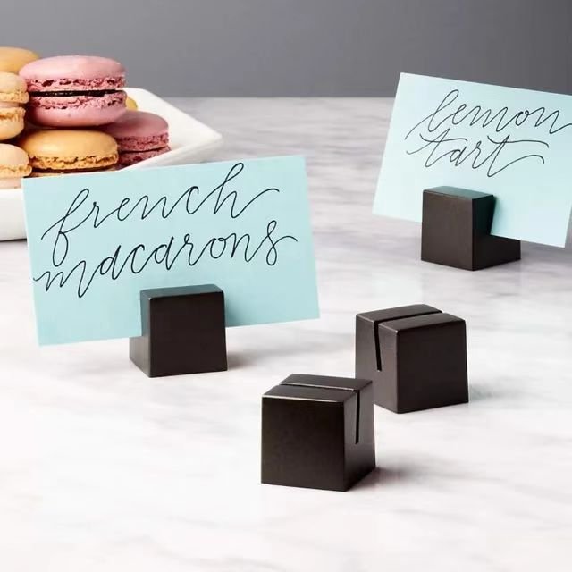 Hot Sale Natural Marble Stone Name Clip Place Card Holder