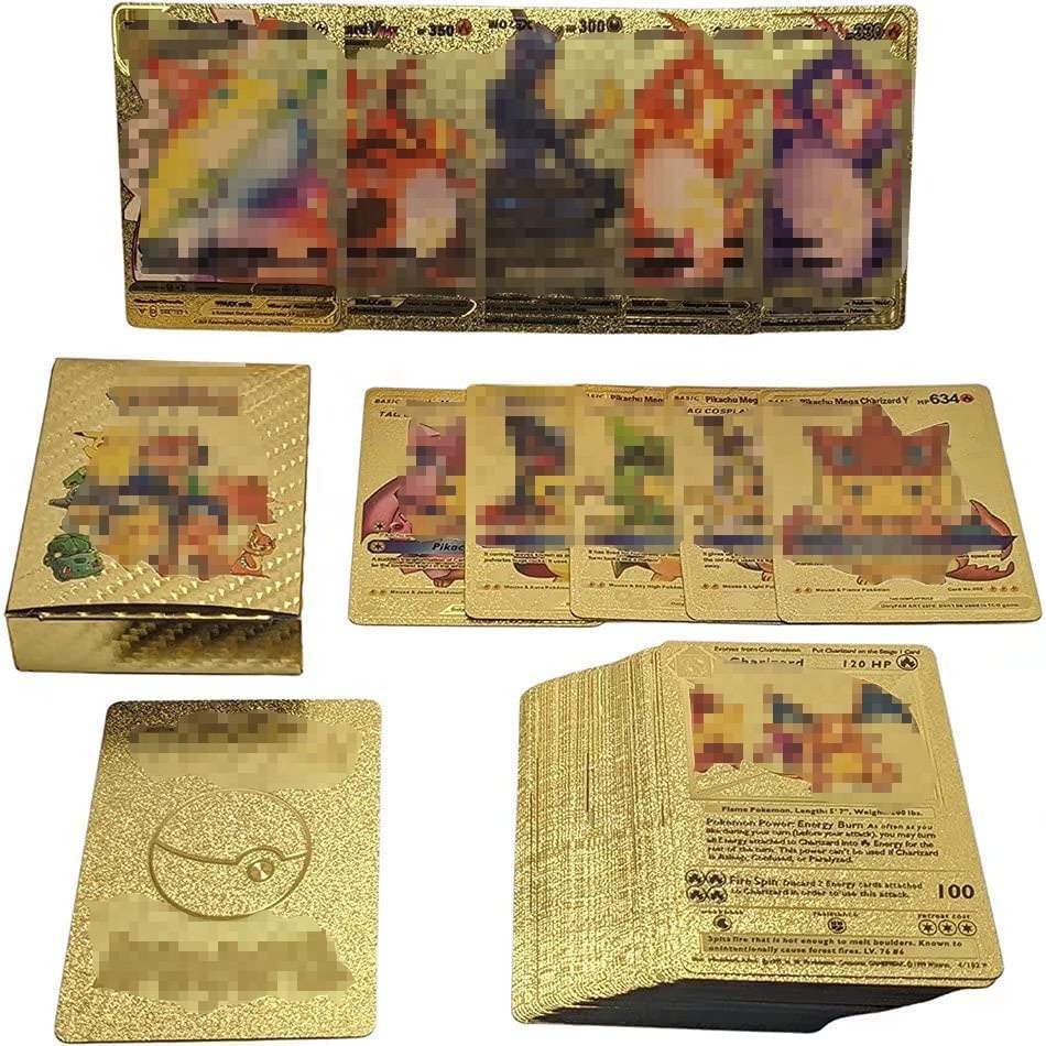 022 Hot Sale Venusaur Pokemond Card 55 Pcs Box Pokemons Gold Card Pokemond Trading Card Game