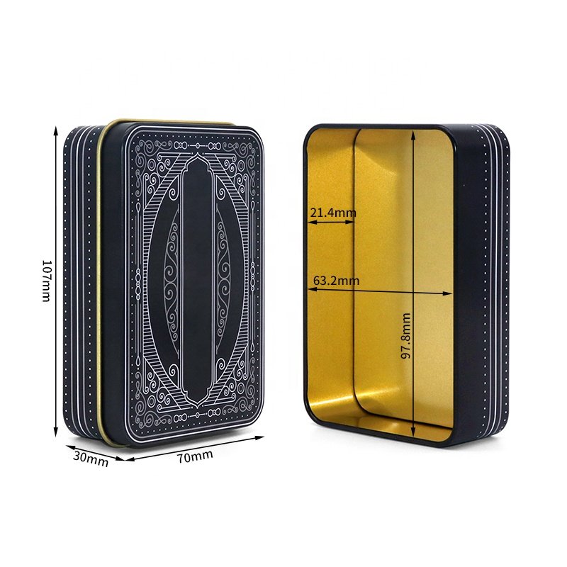 Popular Toy Container Poker Game Tarot Card Play Card Package Gift Card Tin Box With Custom Printing