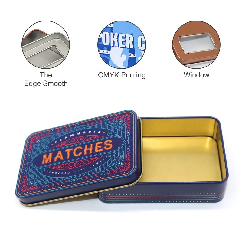 Popular Toy Container Poker Game Tarot Card Play Card Package Gift Card Tin Box With Custom Printing