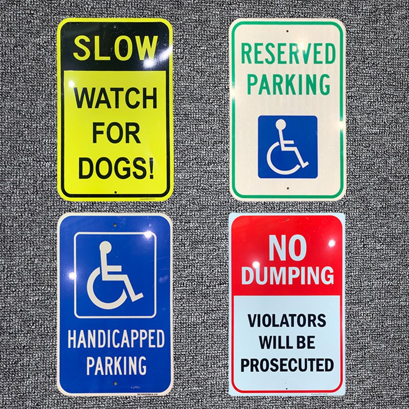 Power pole number plate power grid tower warning signs aluminium alloy reflective stainless steel safety signage signage