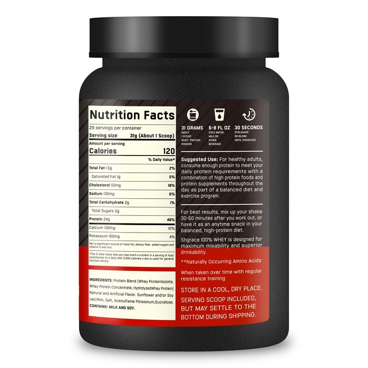 Whey Protein Powder Protein Powder for Muscle Gain Growth Free Non-GMO Gluten Free Vanilla Flavor