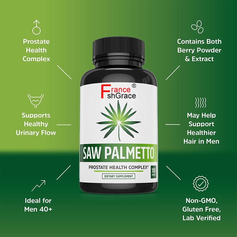 Supplements Help Prostate Health Prevent Hair Loss And Gluten-Free Saw Palmetto Capsules