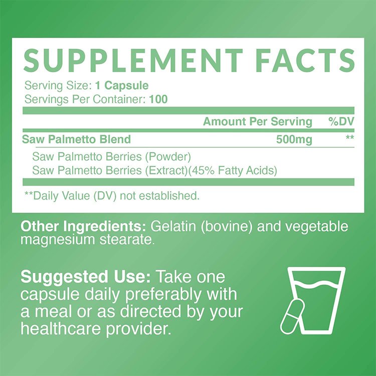 Supplements Help Prostate Health Prevent Hair Loss And Gluten-Free Saw Palmetto Capsules