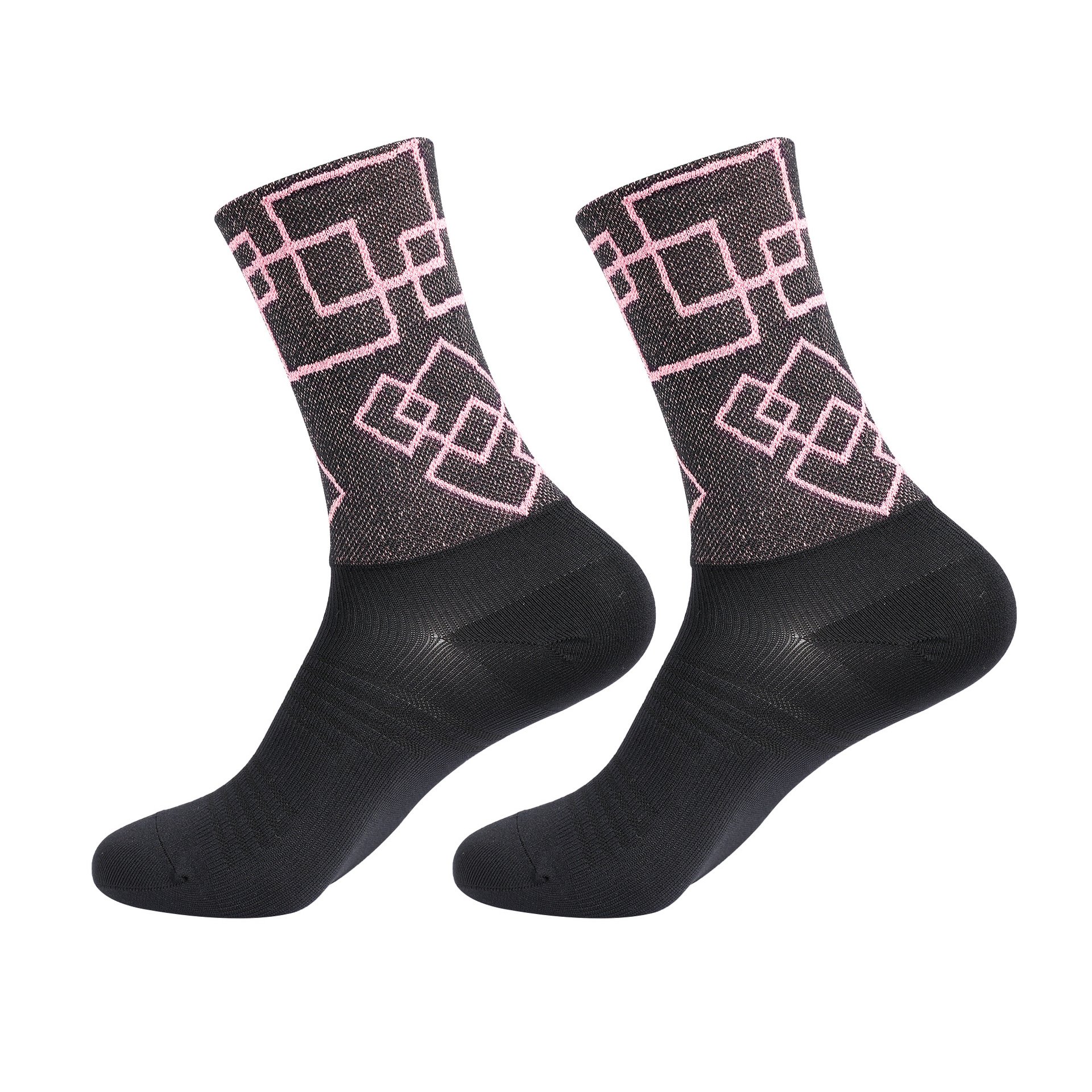 Cycling High Reflective Visibility Running Socks Night Safety Athletic Ankle Compression Sock For Men And Women