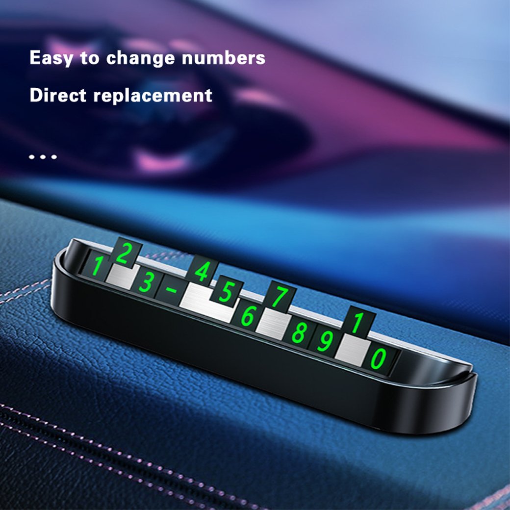 Car Phone Number Display Card Temporary Parking Cellphone Number Car Park Stop Automobile Accessories