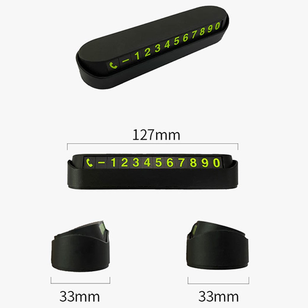 Car Phone Number Display Card Temporary Parking Cellphone Number Car Park Stop Automobile Accessories