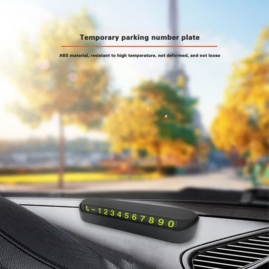 Car Phone Number Display Card Temporary Parking Cellphone Number Car Park Stop Automobile Accessories