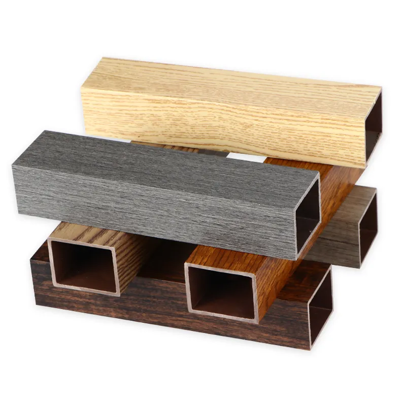 New style WPC wood composite timber tube for outdoor sun shading, wall cladding 65*25mm China Supplier