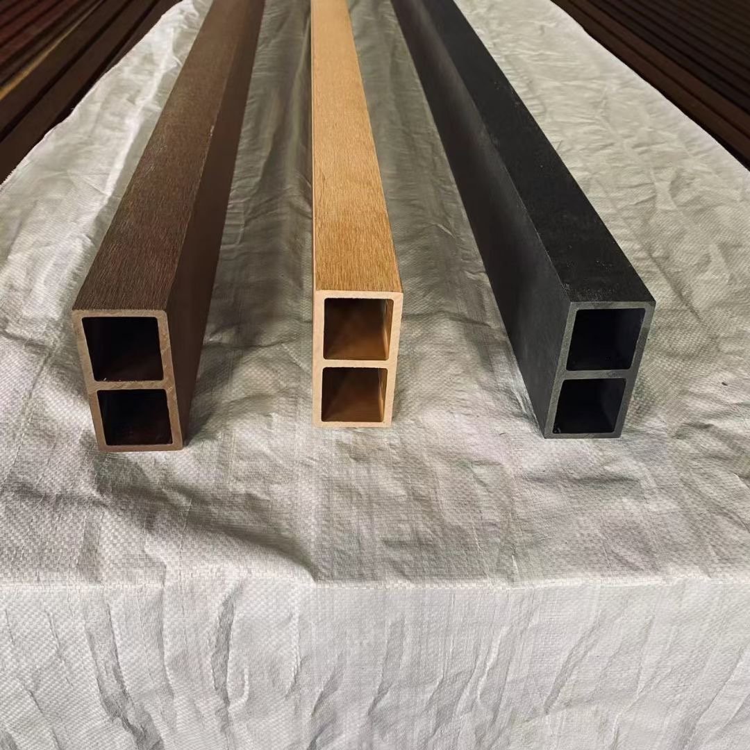 New style WPC wood composite timber tube for outdoor sun shading, wall cladding 65*25mm China Supplier