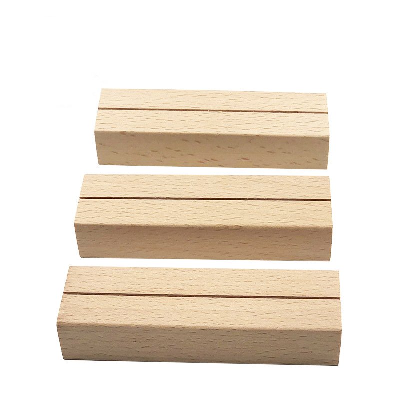 Hoye Crafts Wood Place Card Holders Creative Business Card Holder Funny Wooden Note Folder New Toys 2023 Kids