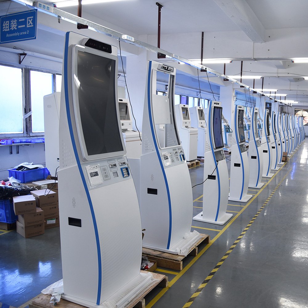 Usingwin Hotel Touch Screen Self Check-In Kiosk, Customizable, Price with Cash Payment Card Dispenser, ID Card Reader