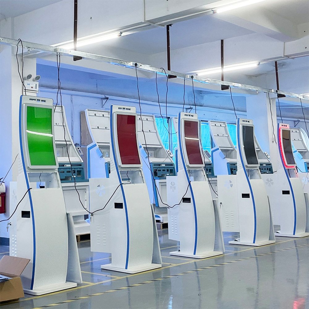 Usingwin Hotel Touch Screen Self Check-In Kiosk, Customizable, Price with Cash Payment Card Dispenser, ID Card Reader