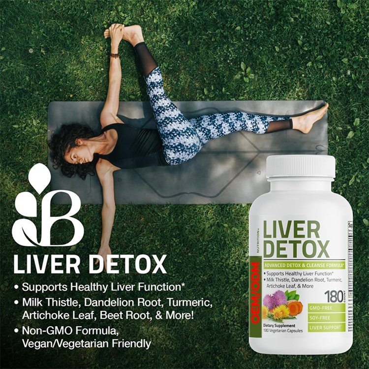 Non-GMO 60 Vegetarian Capsules Liver Detox Advanced Detox & Cleansing Formula Supports Health Liver Function