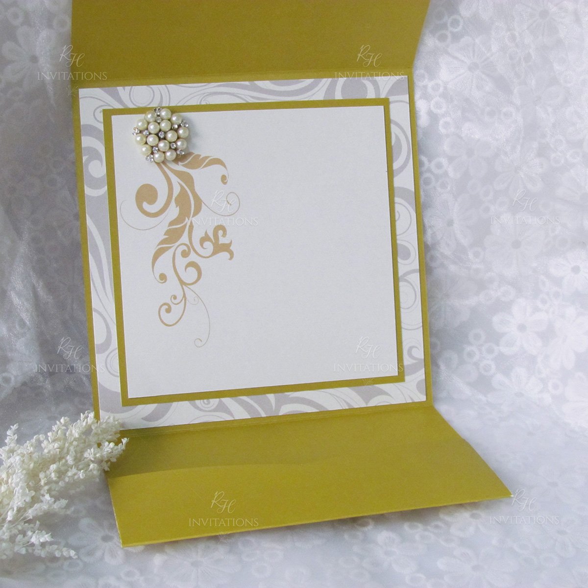 Custom Wedding Cards Pink Thank You Cards Cardstock White Greetings Cards