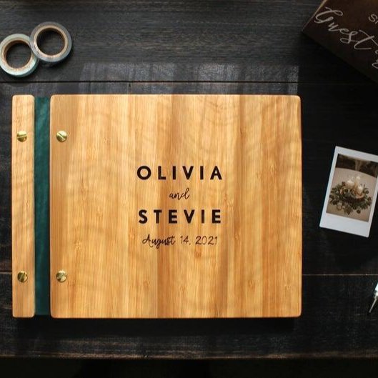 Customize Wood Guest Card Holder Wooden Place Card Holder Party Wedding Guest Book