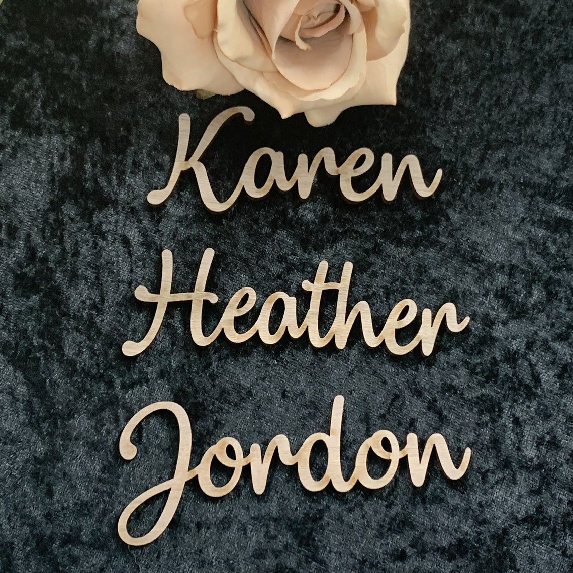 Personalized Gold Silver Acrylic Alphabet Letters Tag Label For Wedding Name Place Card Settings Guest