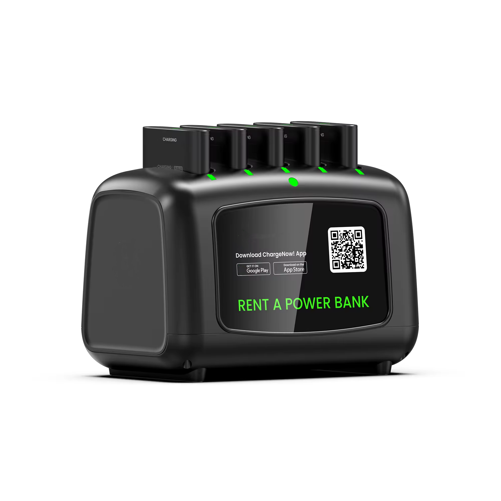 Qr Code Scan Credit Cards Payment Public Mobile Phone Charging Powerbank Station Power Bank Sharing Rental
