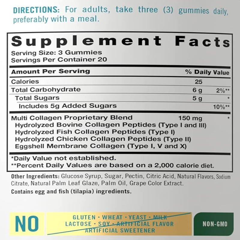 JULONG Supply OEM/ODM Multi Collagen Peptide Gummies and Multi Collagen Gummies