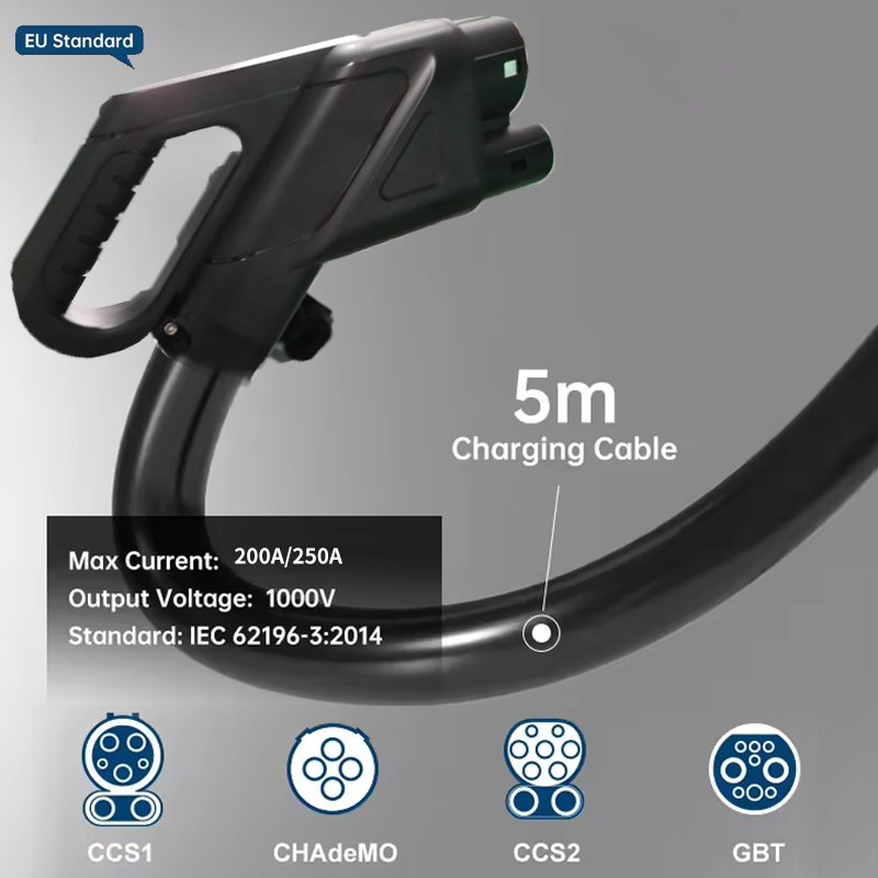 GB/T CCS 2 Double Guns Ev Charger Commercial 40kw/60kw/80kw/100kw/120kw/180kw/240kw Charging Station Fast Dc Ev Charger
