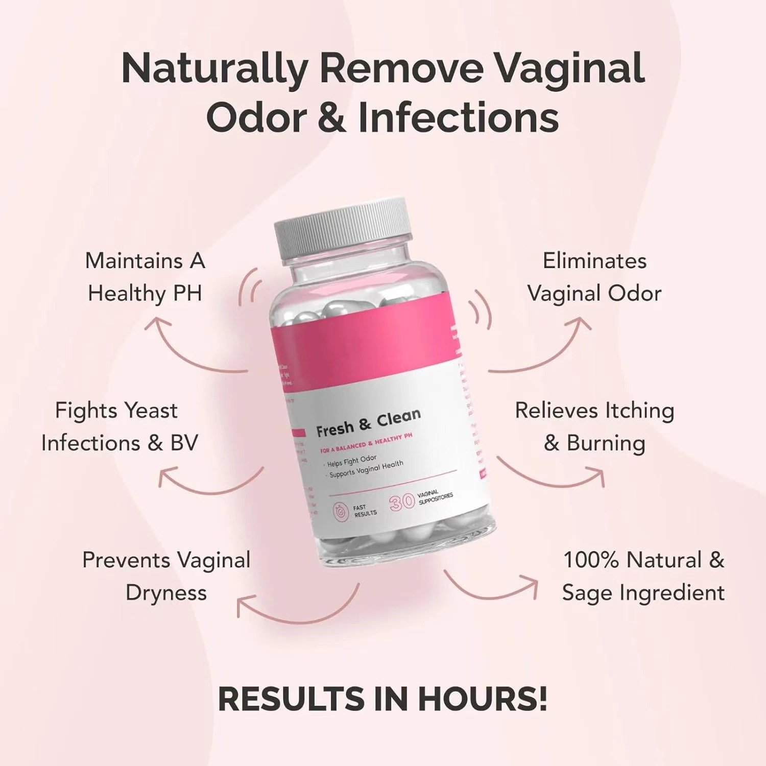 VAGINAL SUPPOSITORIES FOR BALANCED HEALTHY PH Supports Vaginal Health Women Health Capsules probiotics for vaginal health