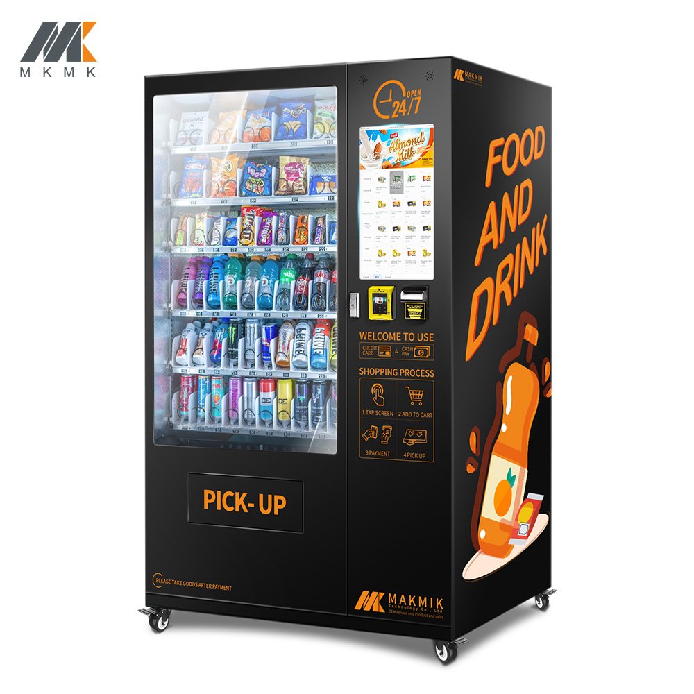 Factory Wholesale Price OEM Customized Combo Automatic Hd Touch Screen Snack Food And Drink Vending Machine