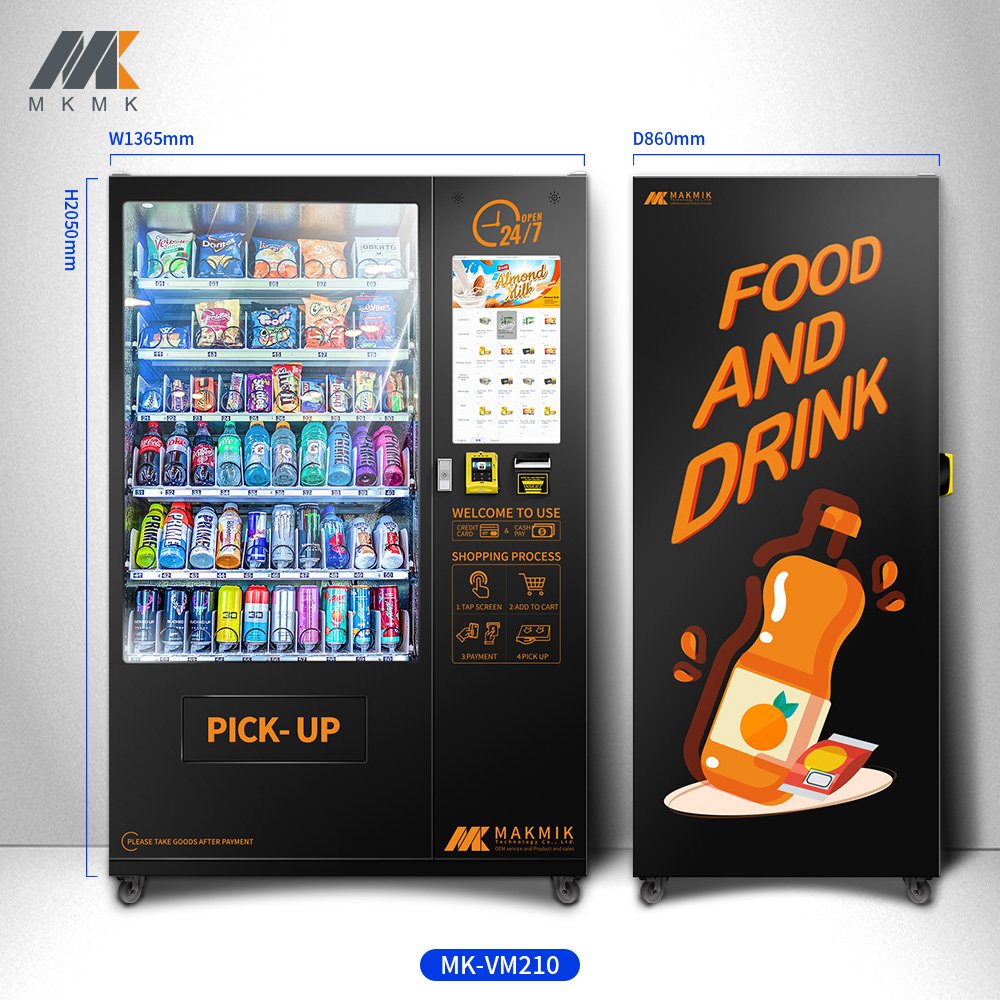 Factory Wholesale Price OEM Customized Combo Automatic Hd Touch Screen Snack Food And Drink Vending Machine