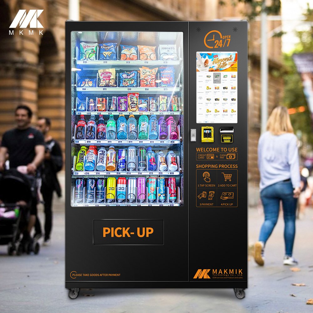 Factory Wholesale Price OEM Customized Combo Automatic Hd Touch Screen Snack Food And Drink Vending Machine