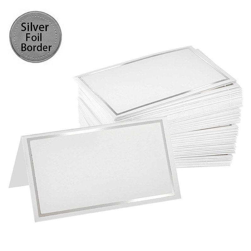 Factory wholesale hot stamping table card wedding name guest seat sign-in card party blessing card wholesale