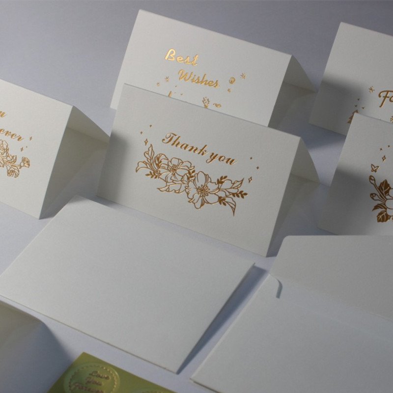 gold stamping graduation 2022 greeting cards custom romantic best wishes teachers day business message party invitation card