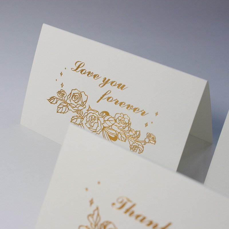 gold stamping graduation 2022 greeting cards custom romantic best wishes teachers day business message party invitation card