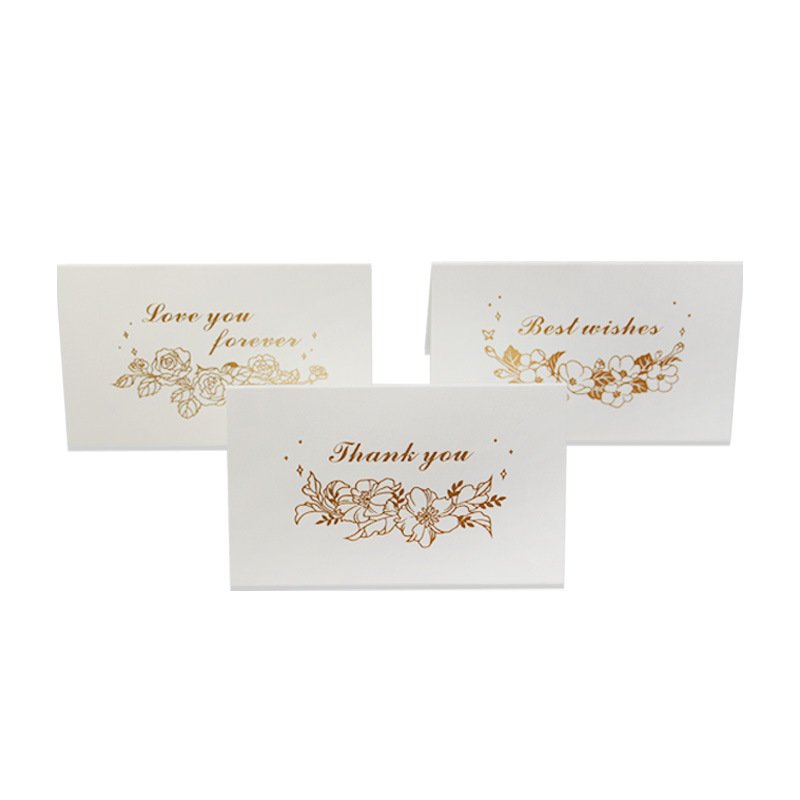gold stamping graduation 2022 greeting cards custom romantic best wishes teachers day business message party invitation card