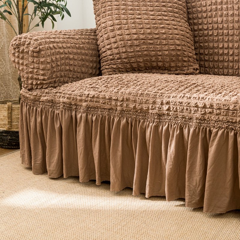 Manufacturer Universal Soft Elastic Stretch 3D Bubble Lattice Spandex Jacquard Sofa Slipcovers for living room