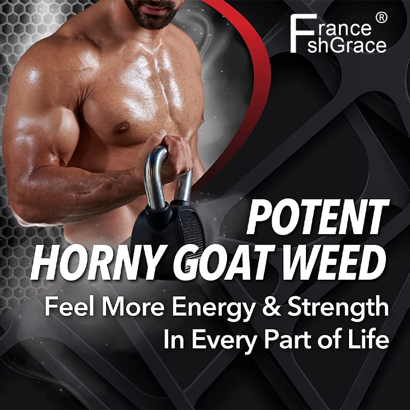 Horny Goat Weed Supplement , Formulated with Maca Root & L-Arginine for Natural Energy & Endurance