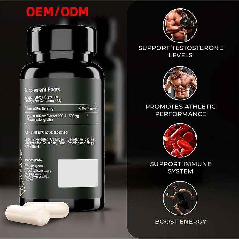 Tongkat Ali 600mg,Eurycoma Longifolia Enhancement Supplement,Improves Athletic Performance Capsules