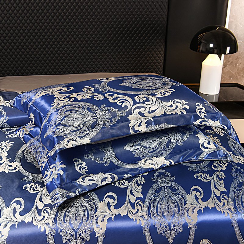High Quality 3 Pieces Microfiber Cotton Comforter Duvet Cover Bed sheets Jacquard Quilt Comforter Sets Bedding Luxury