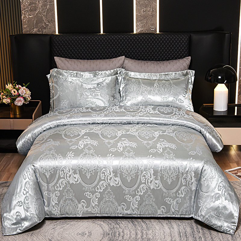 High Quality 3 Pieces Microfiber Cotton Comforter Duvet Cover Bed sheets Jacquard Quilt Comforter Sets Bedding Luxury