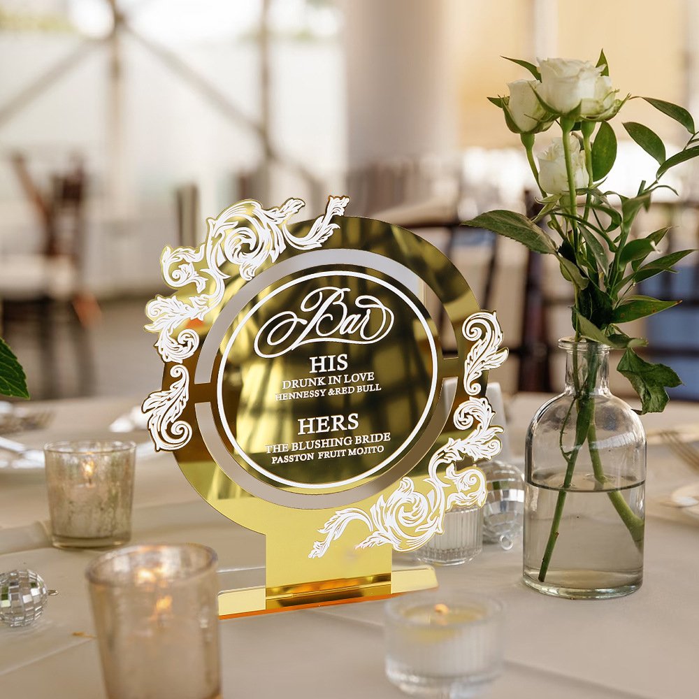 Gaojian Custom Printed Acrylic Table Numbers Wedding Table Number Place Cards With Holder Place Card