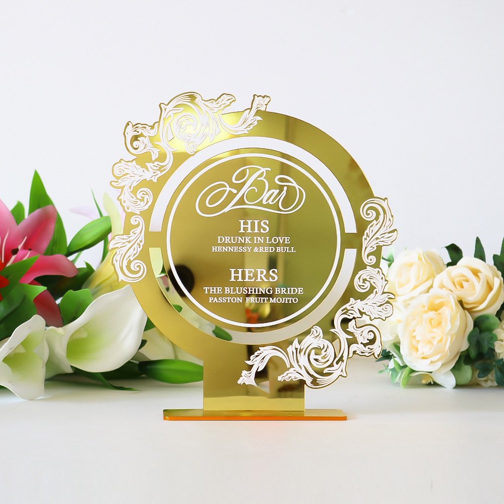 Gaojian Custom Printed Acrylic Table Numbers Wedding Table Number Place Cards With Holder Place Card
