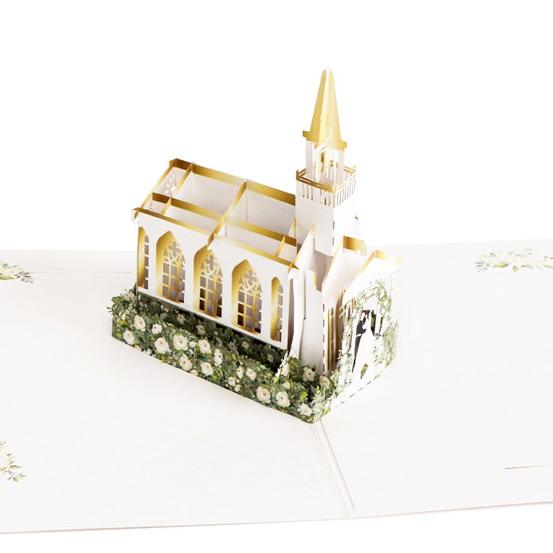 Winpsheng New Popup card Handmade Paper Wedding Invitations Greeting card Invitation card Wedding